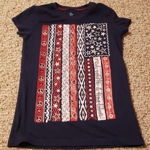 American flag tee